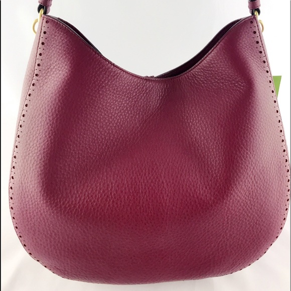 NWT Kate Spade James Street Mason Large Merlot Hob - Picture 4 of 7